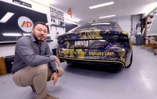 Custom dragon Audi rs7 vehicle wrap Baltimore, MD