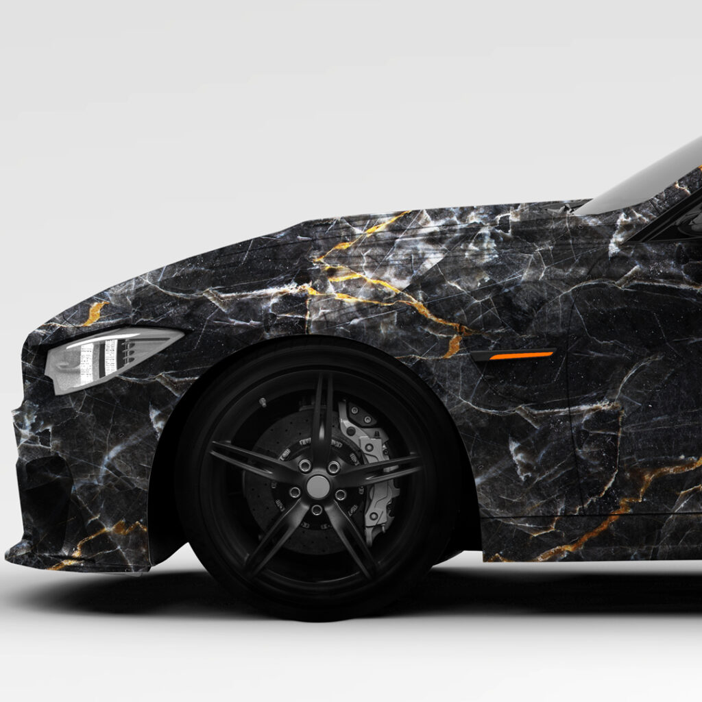 DIY Black Gold Marble Vehicle Wrap | Marble Wraps | Buy Now at AP Corp